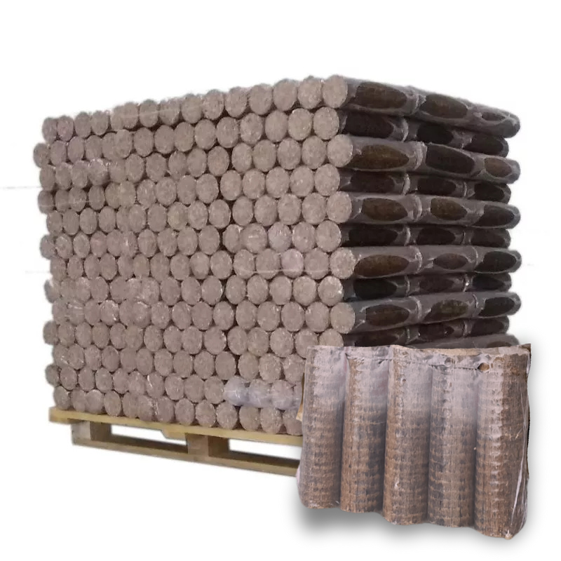 Bois Densifié Confort - 96 paquets de 5 bûches - Palette environ 925kgs