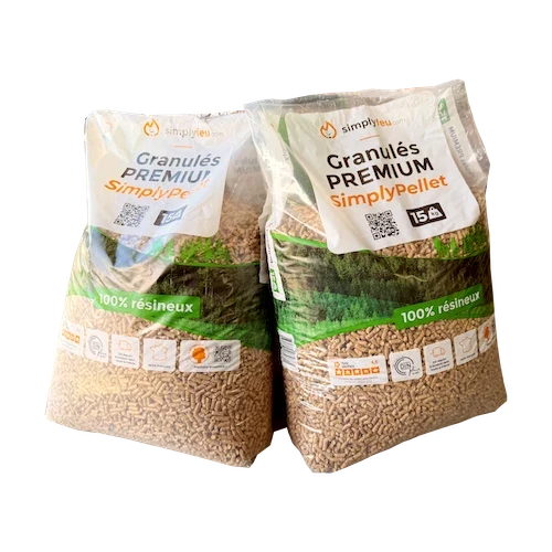 Granulés de bois Premium SimplyPELLET - 65 sacs 975kg