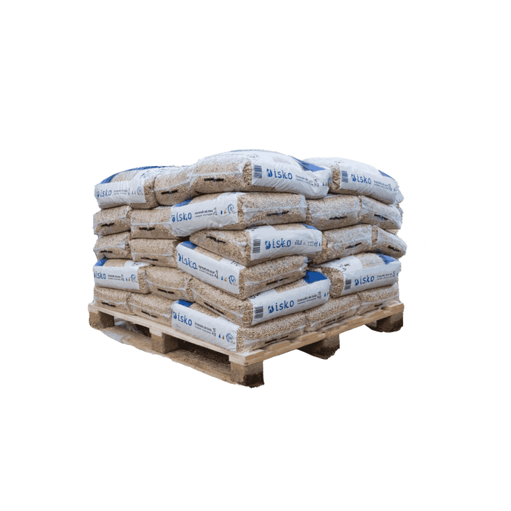 Demi-palette de granulés de bois ISKO - 35 sacs